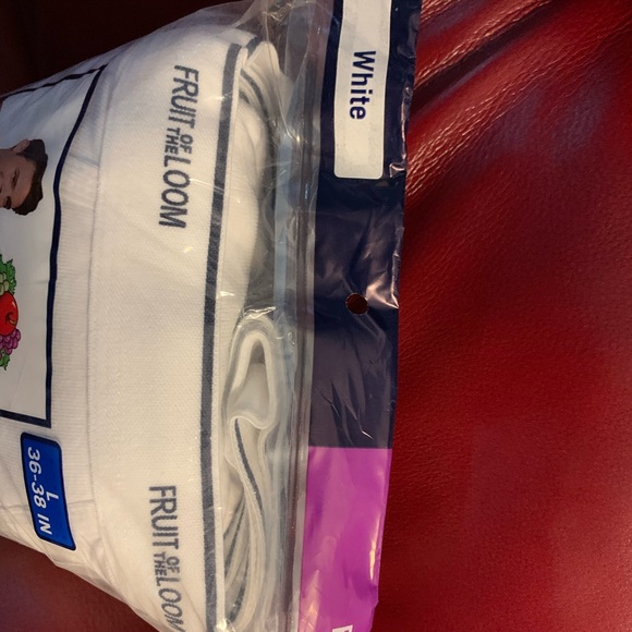 New! FRUIT OF THE LOOM Men’s Briefs 7 Pk White Large 36-38 Underwear - Picture 2 of 6